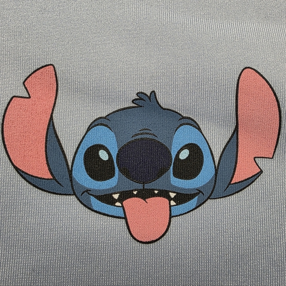 Stitch Experiment 626 Cropped Quarter-Zip Sweatshirt Mad Engine Size W Medium - Picture 2 of 7